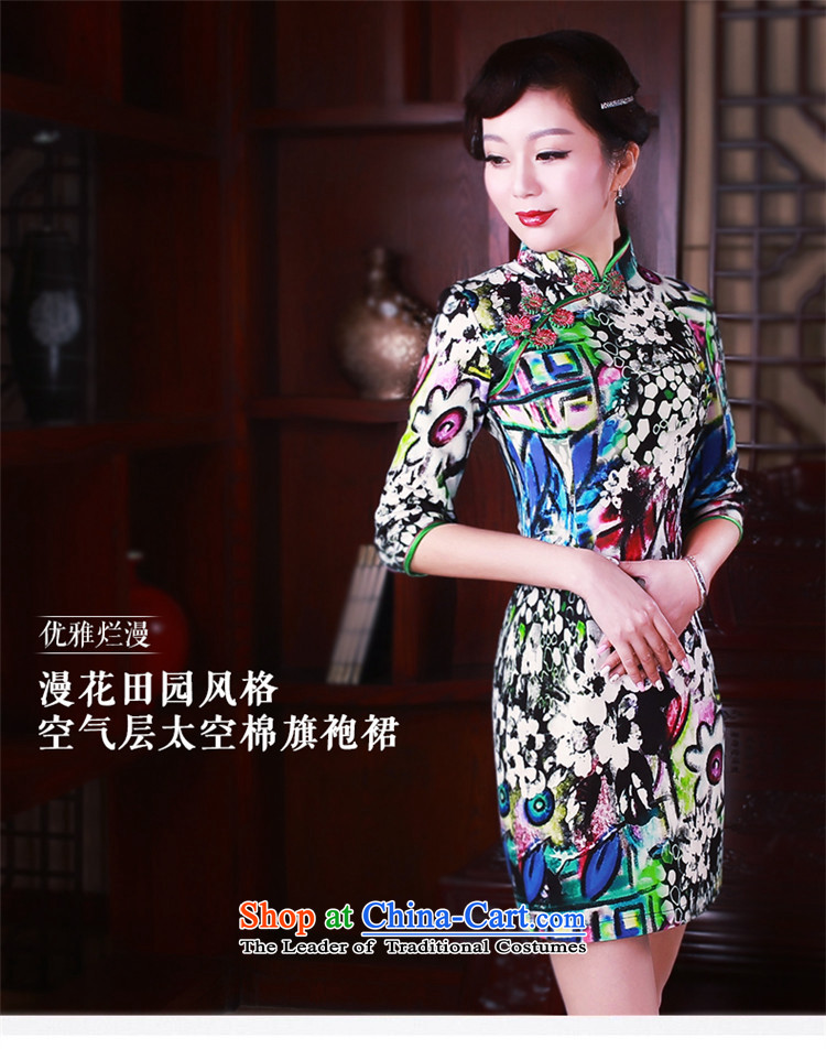 After a new wind spring 2015 cheongsam dress in stylish retro qipao cuff everyday dress suit XL pictures, 5040 prices, brand platters! The elections are supplied in the national character of distribution, so action, buy now enjoy more preferential! As soon as possible.