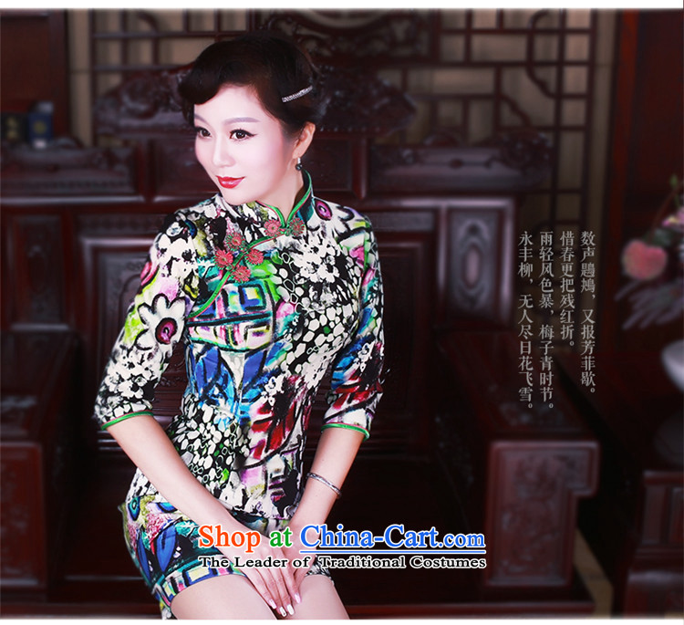 After a new wind spring 2015 cheongsam dress in stylish retro qipao cuff everyday dress suit XL pictures, 5040 prices, brand platters! The elections are supplied in the national character of distribution, so action, buy now enjoy more preferential! As soon as possible.