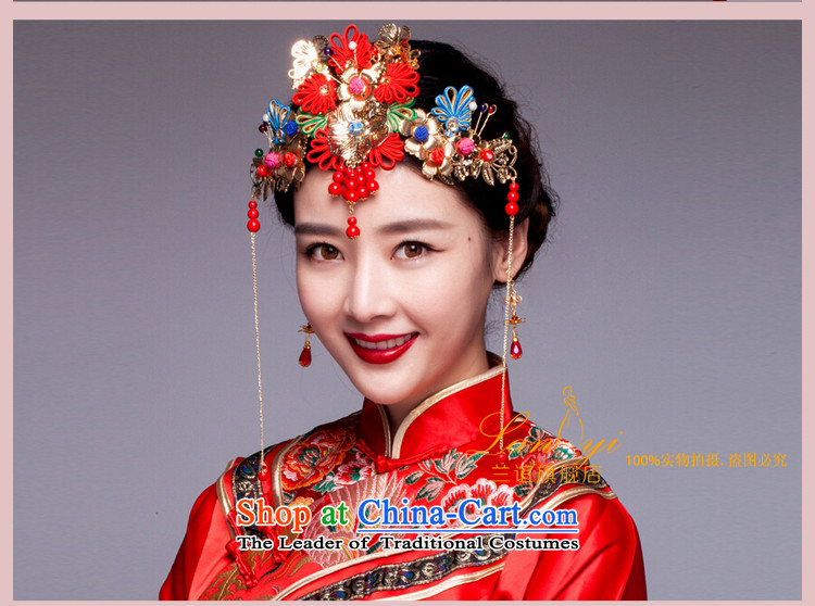 The Friends of the bride and the Chinese of the ancient red dragon costume jewelry use hair decorations serving classic qipao Sau Wo dress Head Ornaments , sent pictures of earrings, prices, brand platters! The elections are supplied in the national character of distribution, so action, buy now enjoy more preferential! As soon as possible.