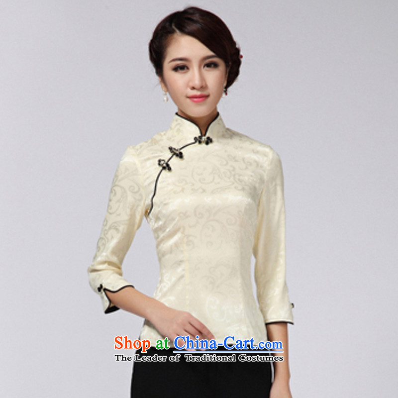 With a new 2015 the Chinese Tang dynasty Chinese 7 Stylish retro improved national cuff wind jacket women have XL, Green Monogatari (wuyouwuyu) , , , shopping on the Internet