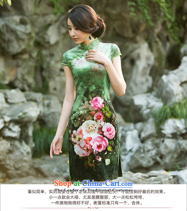 With a new 2015 Chinese Ethnic Women Kim velvet cheongsam dress stylish improvements Sau San retro poster qipao light blue XL Photo, prices, brand platters! The elections are supplied in the national character of distribution, so action, buy now enjoy more preferential! As soon as possible.