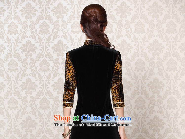 At the end of light and Stylish retro-cashmere improvements in the stitching short-sleeved qipao XWGQF13-6092 picture color L photo, prices, brand platters! The elections are supplied in the national character of distribution, so action, buy now enjoy more preferential! As soon as possible.