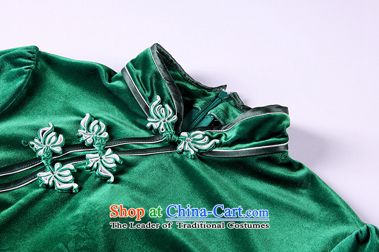 At the end of light and stylish retro scouring pads stamp dual chancing short-sleeved qipao XWGQF13-26 jade green XXXL picture, prices, brand platters! The elections are supplied in the national character of distribution, so action, buy now enjoy more preferential! As soon as possible.