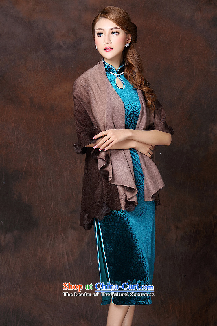 At the end of light female qipao accessories gradient stereo gross ball cloak  XWGQF141016 shoulder brown pictures of, prices, brand platters! The elections are supplied in the national character of distribution, so action, buy now enjoy more preferential! As soon as possible.