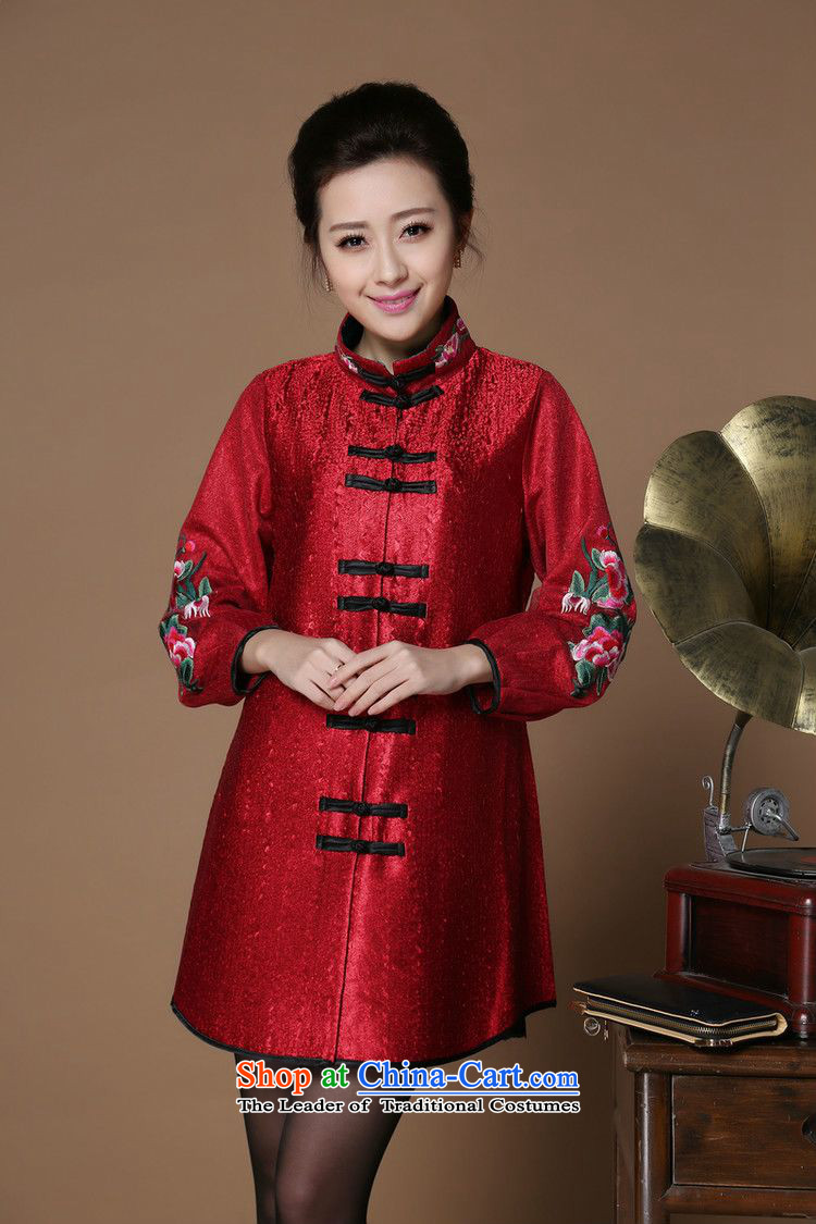 Spring 2015 narcissus forest on a new Single Row Straight Cut loose maximum deduction in older MOM pack creases qipao Tang jackets XYY-1269A BOURDEAUX XXL picture, prices, brand platters! The elections are supplied in the national character of distribution, so action, buy now enjoy more preferential! As soon as possible.