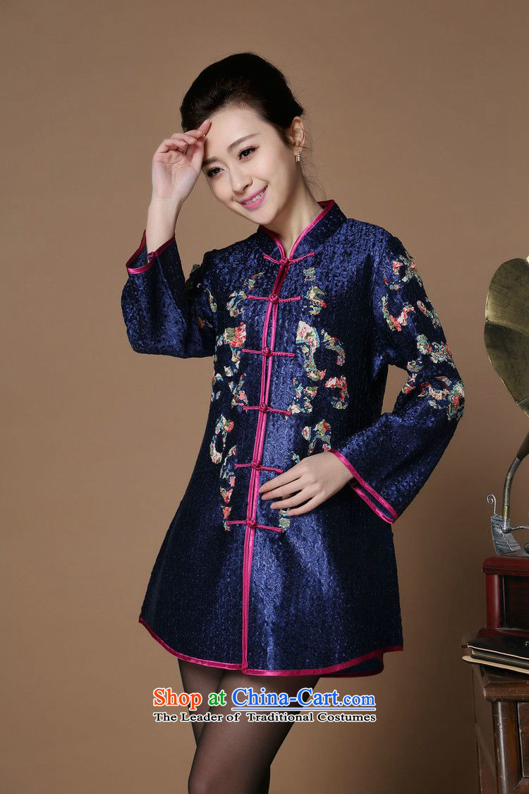 Spring 2015 narcissus forest on a new liberal larger Mock-neck creases Tang dynasty single row detained in floral stamp older qipao jacket XYY-8501 enumeration purple XL Photo, prices, brand platters! The elections are supplied in the national character of distribution, so action, buy now enjoy more preferential! As soon as possible.
