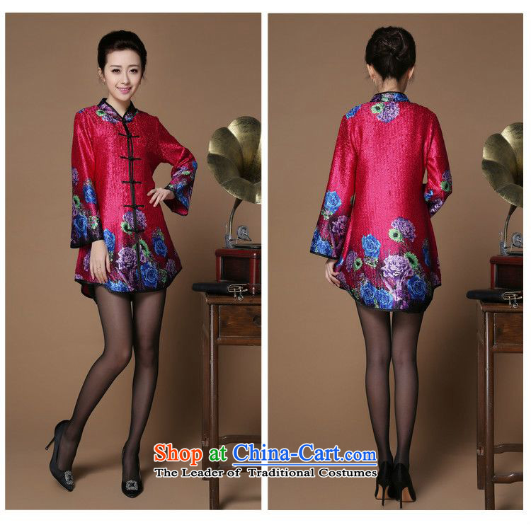 Spring 2015 forest narcissus on new collar saika creases Tang dynasty attired in older MOM pack dress jacket XYY-8502 rose red XXL picture, prices, brand platters! The elections are supplied in the national character of distribution, so action, buy now enjoy more preferential! As soon as possible.