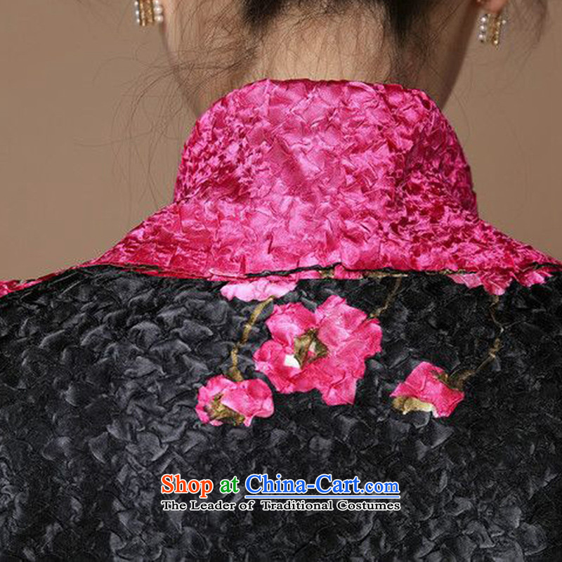 Spring 2015 forest narcissus straight up on new saika in Tang Dynasty mother with older qipao short jacket, girls are red XXL, XYY-8505 forest Narcissus (senlinshuixian) , , , shopping on the Internet