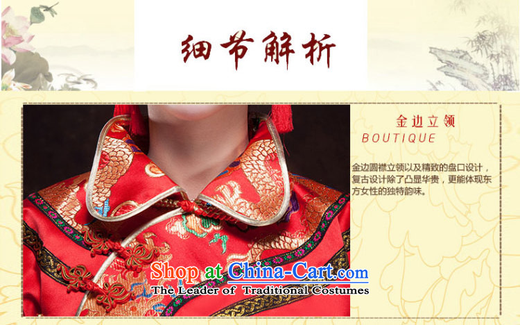 The new 2015 Luang Sau Wo Service bridal dresses bows services marriage red Chinese style wedding dress-soo and long-sleeved qipao S picture, prices, brand platters! The elections are supplied in the national character of distribution, so action, buy now enjoy more preferential! As soon as possible.