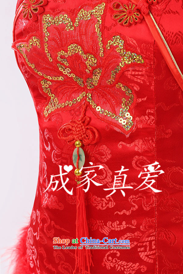 The knot true love bride bows services 2015 new red long long-sleeved wedding dress stylish improved qipao video thin red girl S pictures winter, prices, brand platters! The elections are supplied in the national character of distribution, so action, buy now enjoy more preferential! As soon as possible.