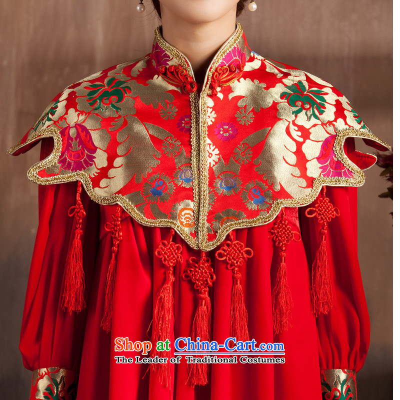 You do not marry non-Bride in the autumn 2015 New Service bows wedding red long gown of pregnant women Top Loin of large numbers of marriage , long-sleeved spring qipao non-you do not marry shopping on the Internet has been pressed.