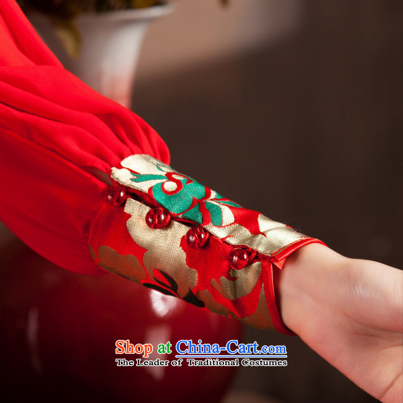 You do not marry non-Bride in the autumn 2015 New Service bows wedding red long gown of pregnant women Top Loin of large numbers of marriage , long-sleeved spring qipao non-you do not marry shopping on the Internet has been pressed.