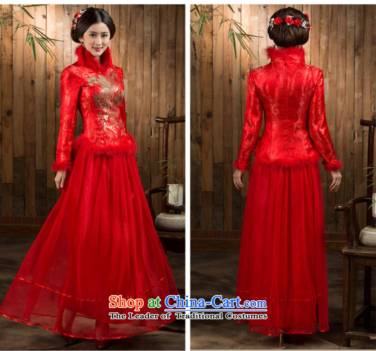 Non-you do not marry 2015 autumn and winter qipao retro wedding brides marriage bows to red dress long winter RED M picture, prices, brand platters! The elections are supplied in the national character of distribution, so action, buy now enjoy more preferential! As soon as possible.