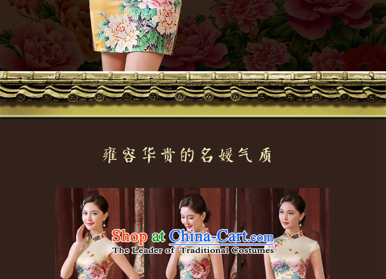 The elections as soon as possible the new 2015 pro-am, daily summer short, improved Sau San stylish dresses cheongsam dress short skirts retro, XL-waist 77cm hold picture, prices, brand platters! The elections are supplied in the national character of distribution, so action, buy now enjoy more preferential! As soon as possible.