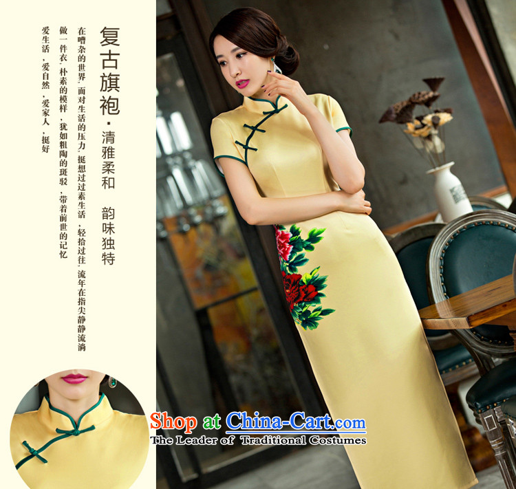 Morning Daily the summer and fall of pro-retro improved Ms. Aura long wedding dresses cheongsam dress etiquette gift clothing long S-waist 67cm photo, prices, brand platters! The elections are supplied in the national character of distribution, so action, buy now enjoy more preferential! As soon as possible.