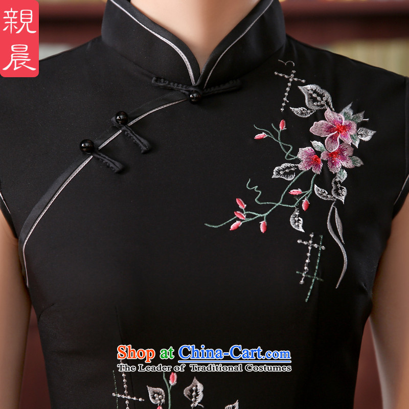 The elections as soon as possible during the spring and autumn day-to-morning, temperament and the relatively short time, improved Ms. retro dresses cheongsam dress short of wedding banquet 2XL- waist 80cm, pro-am , , , shopping on the Internet