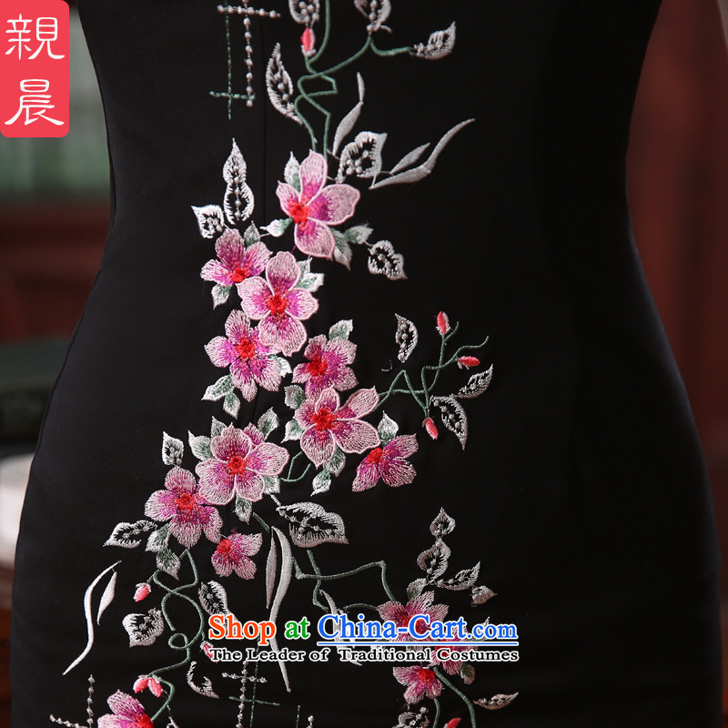 The elections as soon as possible during the spring and autumn day-to-morning, temperament and the relatively short time, improved Ms. retro dresses cheongsam dress short of wedding banquet 2XL- waist 80cm, pro-am , , , shopping on the Internet