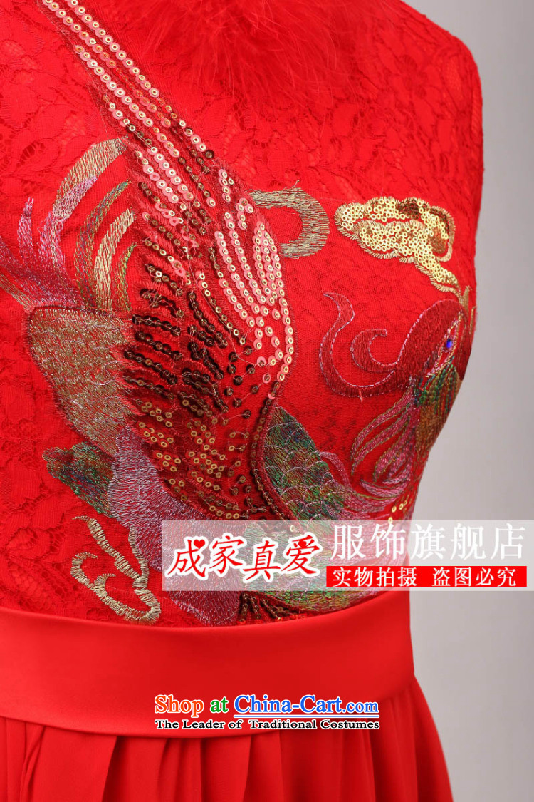 The knot true love marriages bows services 2015 new cheongsam red clip cotton long long-sleeved qipao Chinese improved Winter Female Red Hair for S picture, prices, brand platters! The elections are supplied in the national character of distribution, so action, buy now enjoy more preferential! As soon as possible.