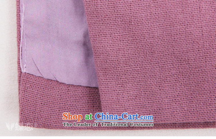 The Butterfly Lovers autumn 2015 new stylish improvement cuff daily qipao suits retro long cotton linen dress qipao 51217 purple  L picture, prices, brand platters! The elections are supplied in the national character of distribution, so action, buy now enjoy more preferential! As soon as possible.