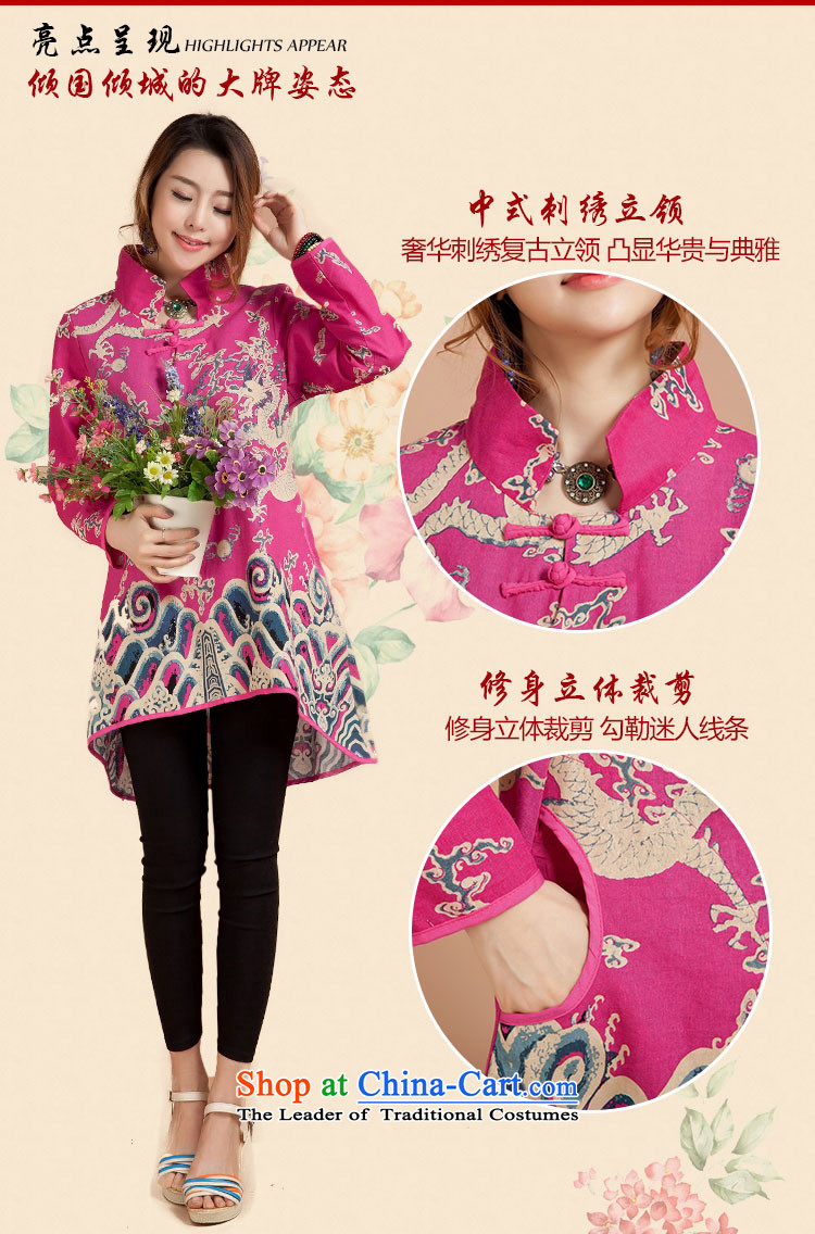 Tang Dynasty JIEYA-WOLF, women's skirt cotton linen, spring and autumn fashion in the skirt Qipao Length) Ms. Tang Gown skirt stars, pink + toner detained L picture, prices, brand platters! The elections are supplied in the national character of distribution, so action, buy now enjoy more preferential! As soon as possible.