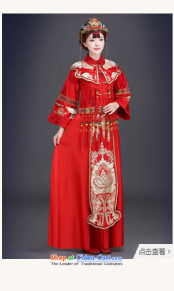 Pang Daomu Yao Cherrie Ying Sau Wo service with service-soo drink bride wo long-sleeved Long Feng crown embroidered Chinese style wedding costume red XL chest 107 CM photo, prices, brand platters! The elections are supplied in the national character of distribution, so action, buy now enjoy more preferential! As soon as possible.