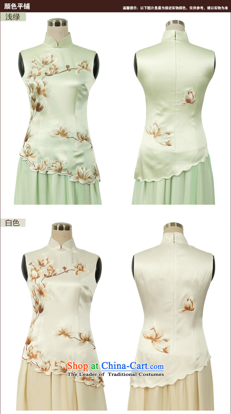 Love of birds stayed in 2015 Summer pretty shadow new Stylish retro heavyweight silk embroidery cheongsam shirt light green XL Photo, prices, brand platters! The elections are supplied in the national character of distribution, so action, buy now enjoy more preferential! As soon as possible.