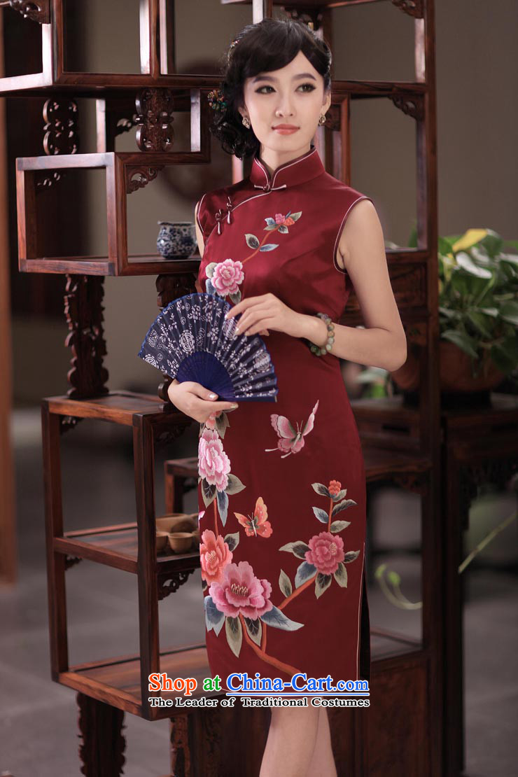 The birds she letter 2014 new classical style manually push embroidered heavyweight Silk Cheongsam QD350 XL Photo, prices, brand platters! The elections are supplied in the national character of distribution, so action, buy now enjoy more preferential! As soon as possible.