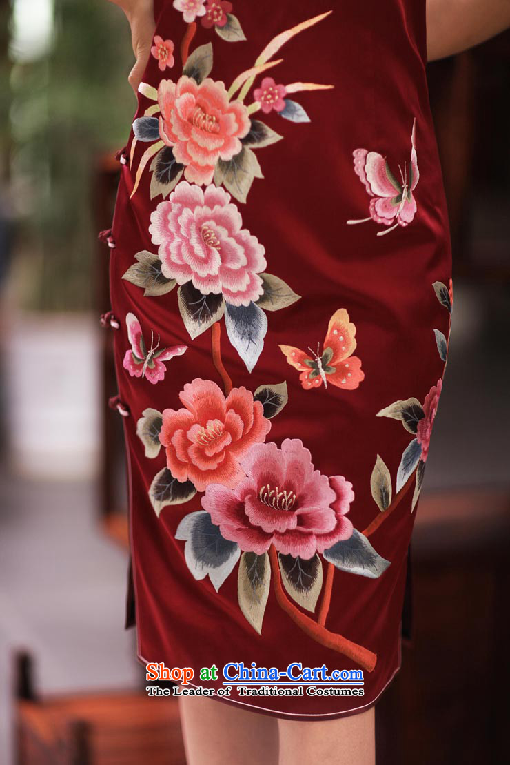 The birds she letter 2014 new classical style manually push embroidered heavyweight Silk Cheongsam QD350 XL Photo, prices, brand platters! The elections are supplied in the national character of distribution, so action, buy now enjoy more preferential! As soon as possible.