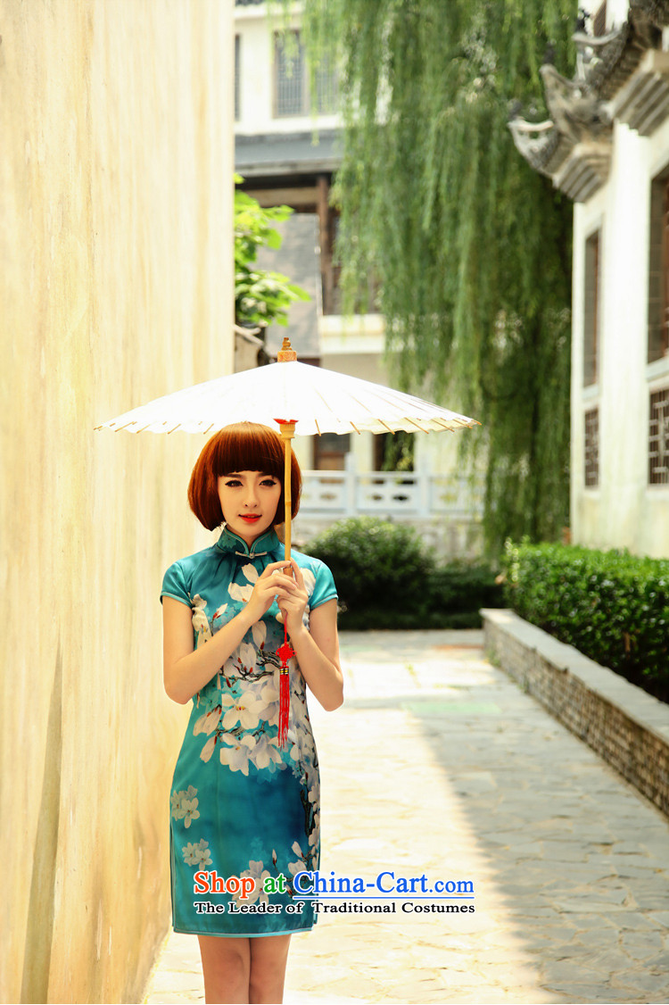 Love of birds in a light into the spring and summer of 2015, replacing the new improved stylish short of Silk Cheongsam QD503 figure - pre-sale 7 days XL pictures, prices, brand platters! The elections are supplied in the national character of distribution, so action, buy now enjoy more preferential! As soon as possible.