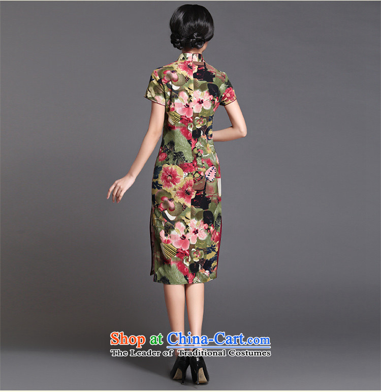 Chinese classic 2015 spring and summer-new improvements in cotton linen Ms. long cheongsam dress retro improved picture S suit Sau San, prices, brand platters! The elections are supplied in the national character of distribution, so action, buy now enjoy more preferential! As soon as possible.