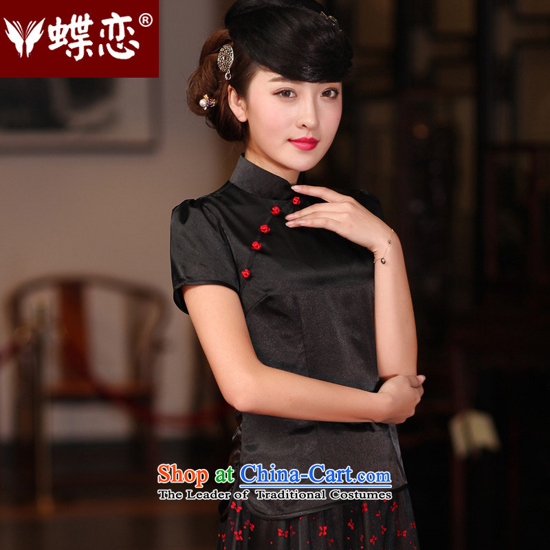 The Butterfly Lovers 2015 Summer new ethnic improved stylish shirt qipao China wind silk Tang blouses TAP51208 female figure , L, Butterfly Lovers , , , shopping on the Internet