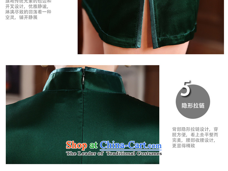 2015 new cheongsam dress in summer and autumn, improved retro fitted short skirt Girl Exclusive heavyweight herbs extract silk green 3XL- waist 83cm picture, prices, brand platters! The elections are supplied in the national character of distribution, so action, buy now enjoy more preferential! As soon as possible.