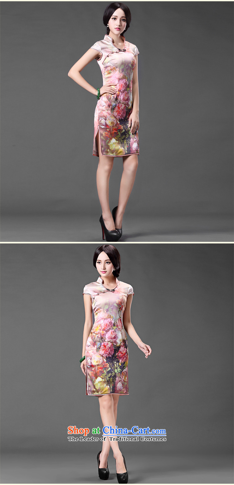 Chinese classic 2015 spring and summer-short of improved herbs extract cheongsam dress Sau San temperament retro heavyweight Silk Cheongsam Suit M picture, prices, brand platters! The elections are supplied in the national character of distribution, so action, buy now enjoy more preferential! As soon as possible.