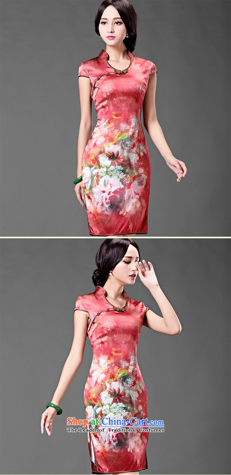 Chinese classic 2015 spring and summer-new daily heavyweight silk cheongsam dress noble retro female suit XL Photo Sau San, prices, brand platters! The elections are supplied in the national character of distribution, so action, buy now enjoy more preferential! As soon as possible.