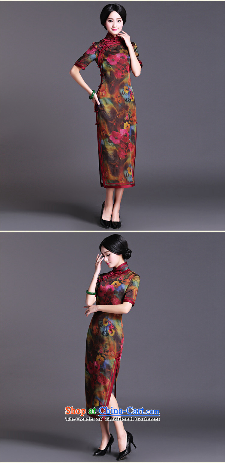 Chinese classic 2015 spring and summer-new neo-classical chinese president long cheongsam dress Stylish retro improved himself L picture, prices, brand platters! The elections are supplied in the national character of distribution, so action, buy now enjoy more preferential! As soon as possible.