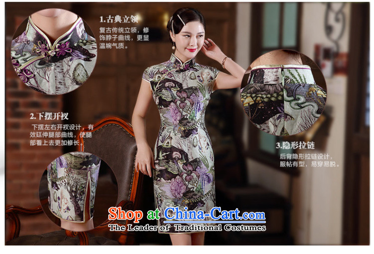 [Sau Kwun Tong] country to replace the spring and summer of 2015, the new improved Silk Cheongsam Stylish retro dresses QD5146 SUIT S picture, prices, brand platters! The elections are supplied in the national character of distribution, so action, buy now enjoy more preferential! As soon as possible.