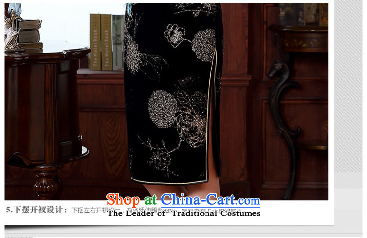 [Sau Kwun Tong] 2015 spring/summer night included new Jewish silver temperament cheongsam dress stylish improved retro dresses QD5117 black M picture, prices, brand platters! The elections are supplied in the national character of distribution, so action, buy now enjoy more preferential! As soon as possible.