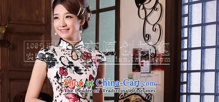 Land 2015 summer morning new Stylish retro short of improved cheongsam dress Chinese Daily Red Willow suit XXL picture, prices, brand platters! The elections are supplied in the national character of distribution, so action, buy now enjoy more preferential! As soon as possible.