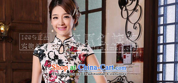 Land 2015 summer morning new Stylish retro short of improved cheongsam dress Chinese Daily Red Willow suit XXL picture, prices, brand platters! The elections are supplied in the national character of distribution, so action, buy now enjoy more preferential! As soon as possible.