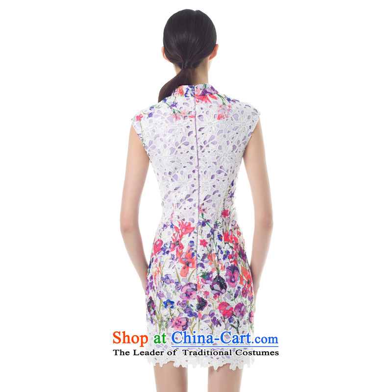 The Tang Dynasty outfits wood really spring and summer 2015 new engraving Sau San cheongsam dress stamp couture skirt 42772 02 pure white wooden really a , , , S, shopping on the Internet