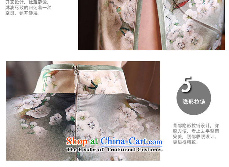 The new 2015 pro-morning daily stylish upmarket silk retro improved Sau San heavyweight herbs extract cheongsam dress Tan 3XL- waist 86cm photo, prices, brand platters! The elections are supplied in the national character of distribution, so action, buy now enjoy more preferential! As soon as possible.