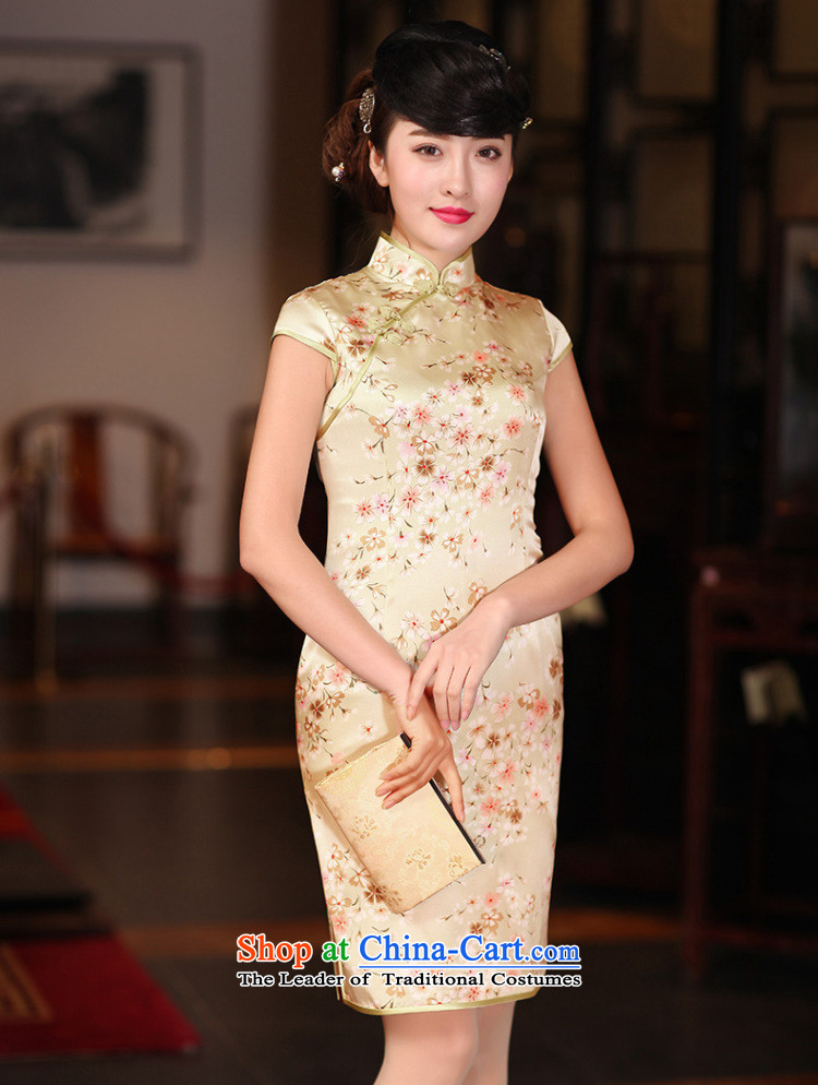 Butterfly Lovers 2015 Autumn New Stylish retro QIPAO) Improved dresses daily herbs extract Silk Cheongsam 47019 aquamarine XXL picture, prices, brand platters! The elections are supplied in the national character of distribution, so action, buy now enjoy more preferential! As soon as possible.