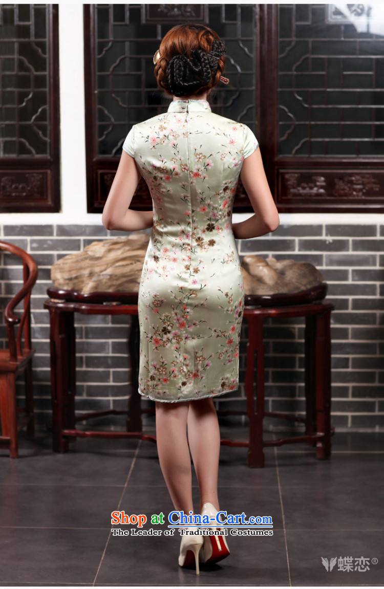 Butterfly Lovers 2015 Autumn New Stylish retro QIPAO) Improved dresses daily herbs extract Silk Cheongsam 47019 aquamarine XXL picture, prices, brand platters! The elections are supplied in the national character of distribution, so action, buy now enjoy more preferential! As soon as possible.