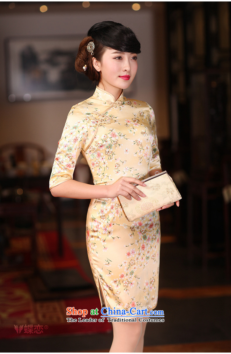 The Butterfly Lovers autumn 2015 new stylish improved Sau San herbs extract silk cheongsam dress 480 2 Sakura grass M picture, prices, brand platters! The elections are supplied in the national character of distribution, so action, buy now enjoy more preferential! As soon as possible.