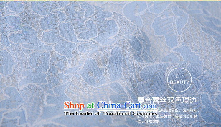 A Pinwheel Without Wind beginning July Yat-Tang dynasty cuff lace ethnic women 2015 new spring and autumn retro cheongsam blue T-shirt, April 24 times in the library S picture, prices, brand platters! The elections are supplied in the national character of distribution, so action, buy now enjoy more preferential! As soon as possible.