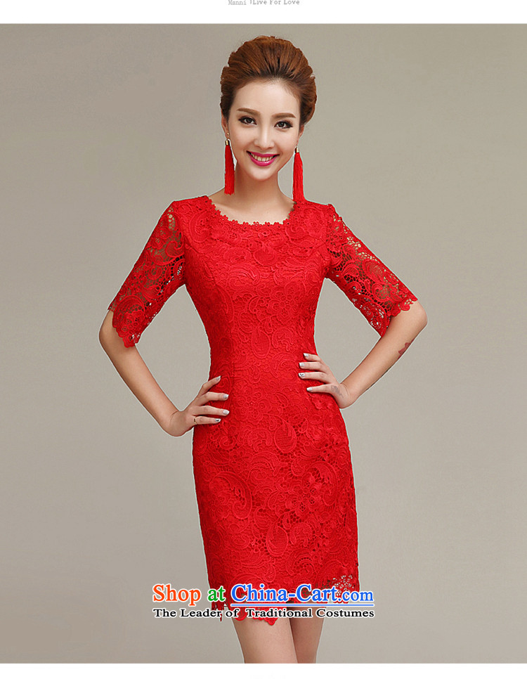 Time Syrian marriages evening dresses 2015 autumn and winter new short, bows to trendy red evening dress in marriage cuff qipao XL Photo, prices, brand platters! The elections are supplied in the national character of distribution, so action, buy now enjoy more preferential! As soon as possible.