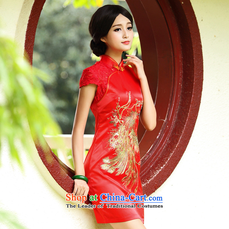 China Ethnic Classic * Fire Phoenix recommended improvements.. Retro wedding dress stylish and elegant red bride services transmitted M, China Ethnic Classic (HUAZUJINGDIAN) , , , shopping on the Internet