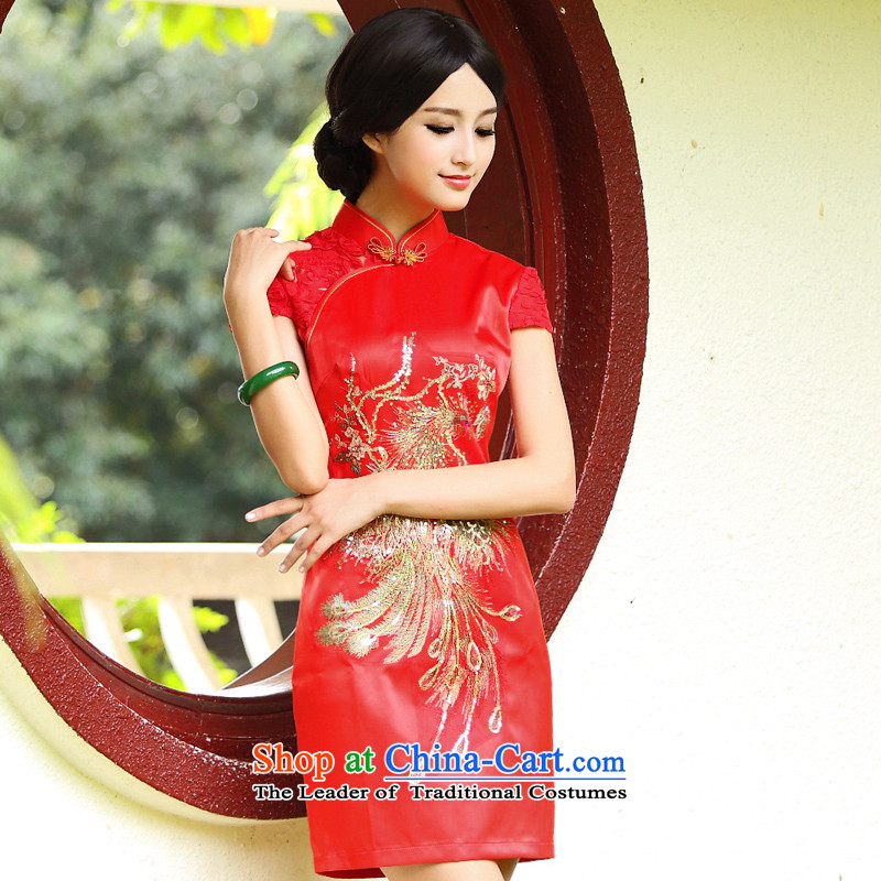 China Ethnic Classic * Fire Phoenix recommended improvements.. Retro wedding dress stylish and elegant red bride services transmitted M, China Ethnic Classic (HUAZUJINGDIAN) , , , shopping on the Internet