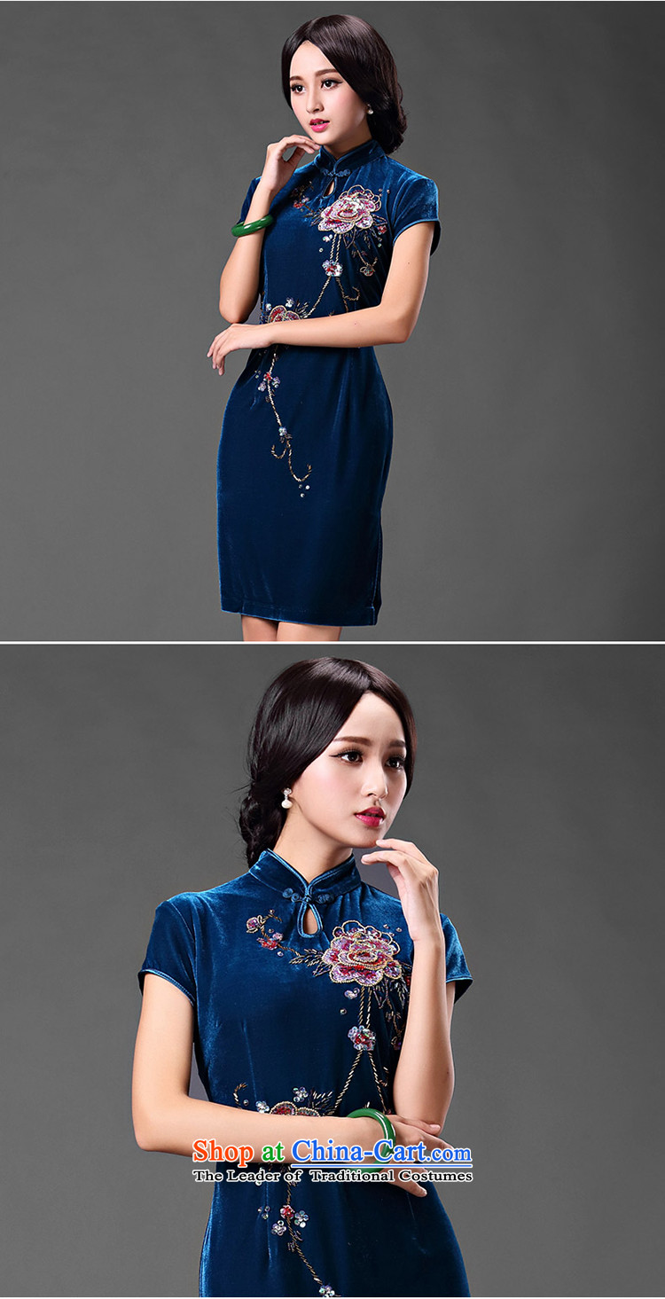 Chinese classic elegant gold velour ethnic Chinese cheongsam dress mother wedding in older retro improvement of Ms. spring and summer English thoroughbred XXL picture, prices, brand platters! The elections are supplied in the national character of distribution, so action, buy now enjoy more preferential! As soon as possible.