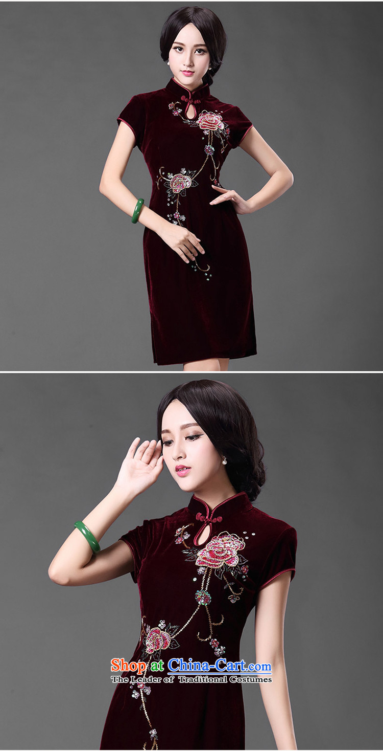 Chinese classic elegant gold velour ethnic Chinese cheongsam dress mother wedding in older retro improvement of Ms. spring and summer English thoroughbred XXL picture, prices, brand platters! The elections are supplied in the national character of distribution, so action, buy now enjoy more preferential! As soon as possible.